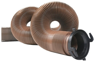 CAMCO RV Sewer Hose 15ft Extended, Vinyl Brown