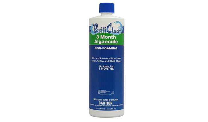 PACIFICLEAR 3 MONTH ALGAECIDE FOR SWIMMING POOLS, 1 QUART