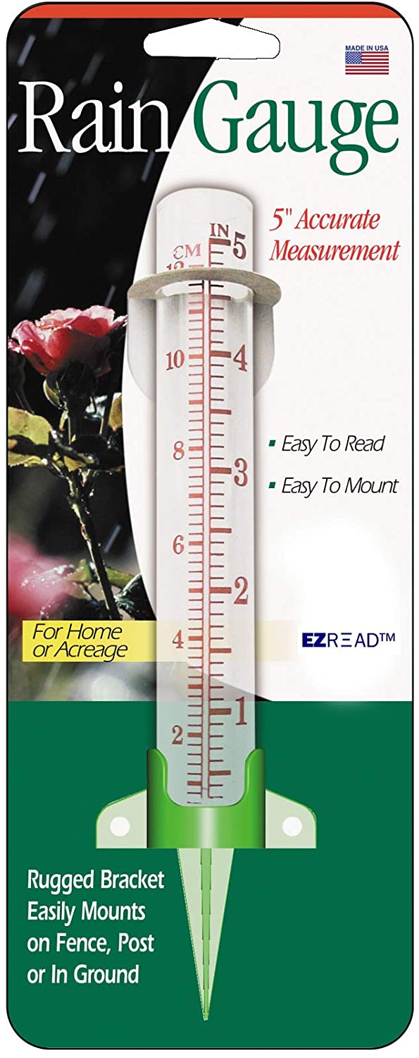 EZ READ GLASS 5" RAIN GAUGE