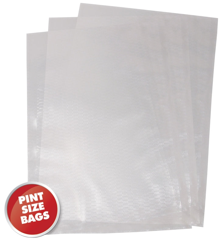 Weston Vacuum Sealer Bags, Plastic, Clear 6x10 100pk