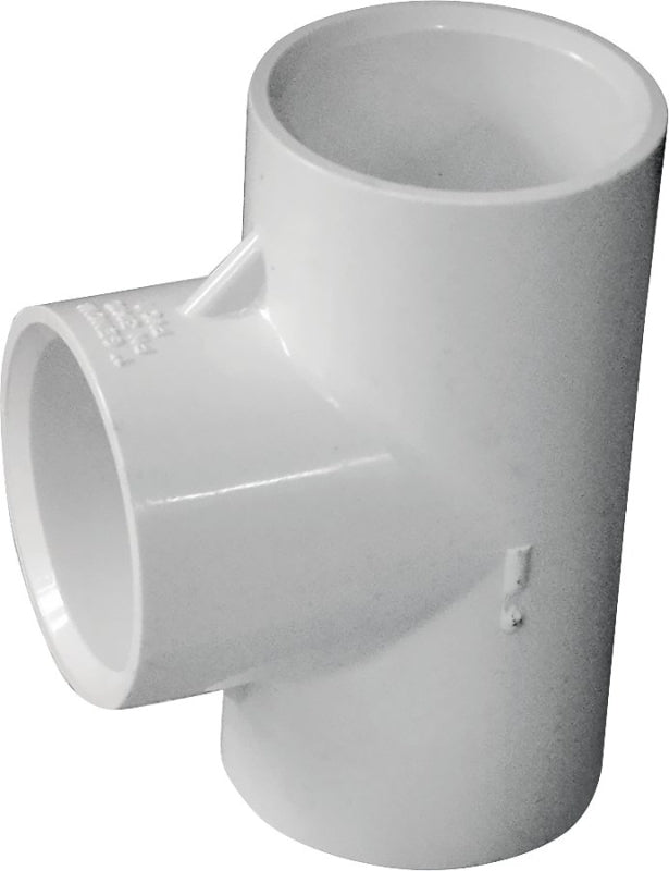 PVC SCH 40 1" WHITE SLIP TEE, 450PSI PRESSURE