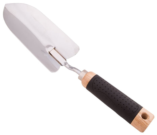 Landscapers Select Garden/Transplanting Trowel, 6-1/2 in L Blade, 2-7/8 in W Blade, Steel Blade, Wood Handle