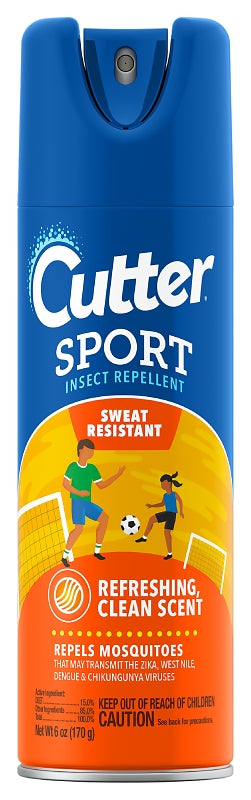 Cutter SPORT Mosquito & Insect Repellent, 6 oz Aerosol Can