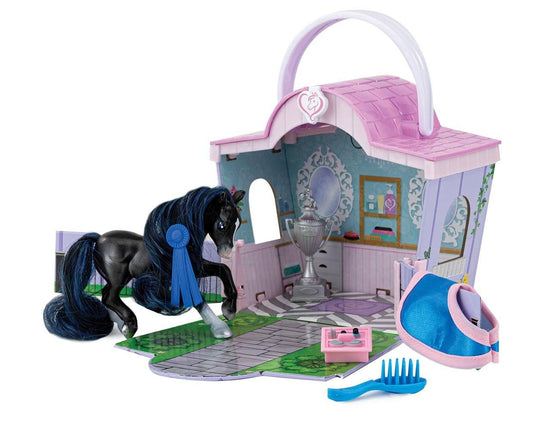 BREYER HORSE LIL BEAUTIES SHIMMER GROOMING SALON