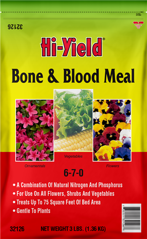 HI YIELD BONE & BLOOD MEAL 6-7-0 SOIL ADDITIVE 3LB