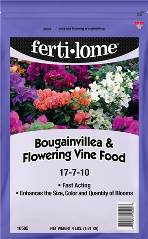 FERTILOME BOUGAINVILLEA & FLOWERING VINE FOOD 17-7-10 4LB