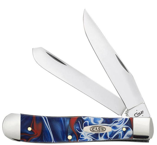 Case XX Trapper Knife Patriotic Red White & Blue