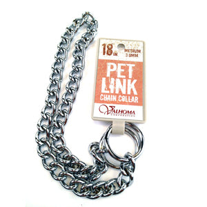 Choke Chain Training Collar for Dog, Medium-Duty, Select Size