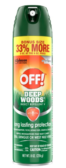 DEEP WOODS OFF MOSQUITO REPELLENT 8OZ SPRAY