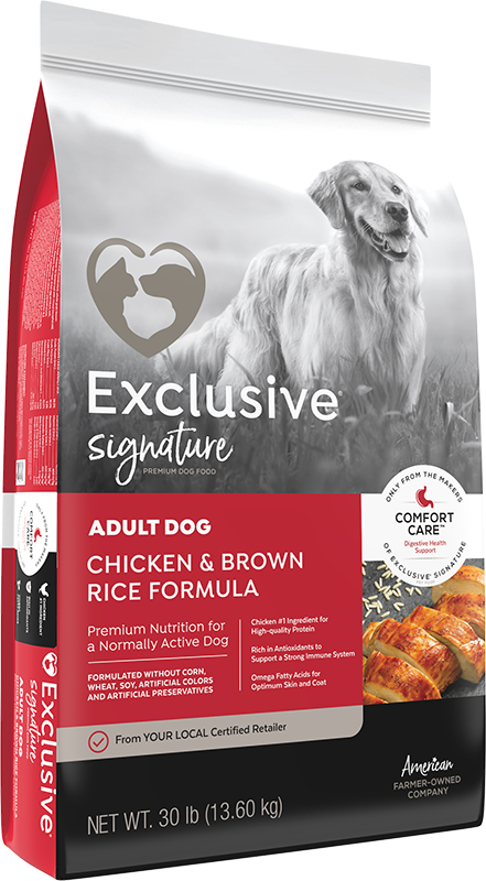 EXCLUSIVE ADULT CHICKEN & BROWN RICE FORMULA