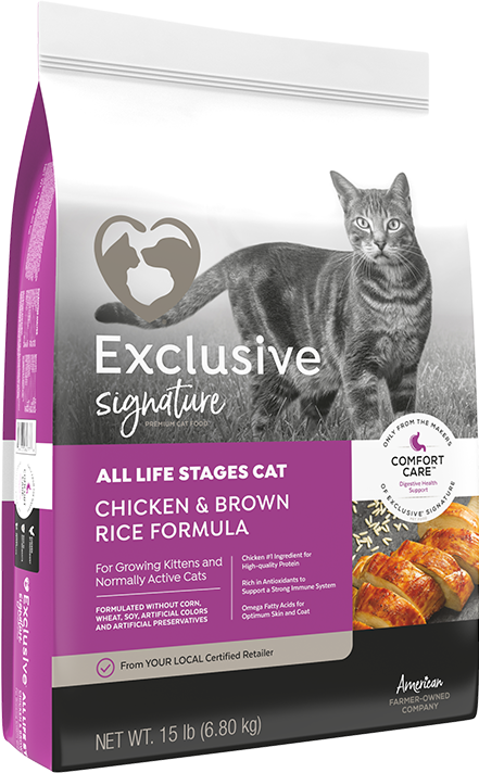 EXCLUSIVE CAT CHICKEN & BROWN RICE FORMULA