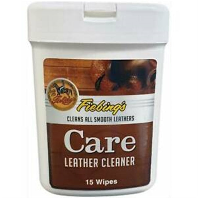 FIEBING'S LEATHER CARE CLEANER WIPES 15CT