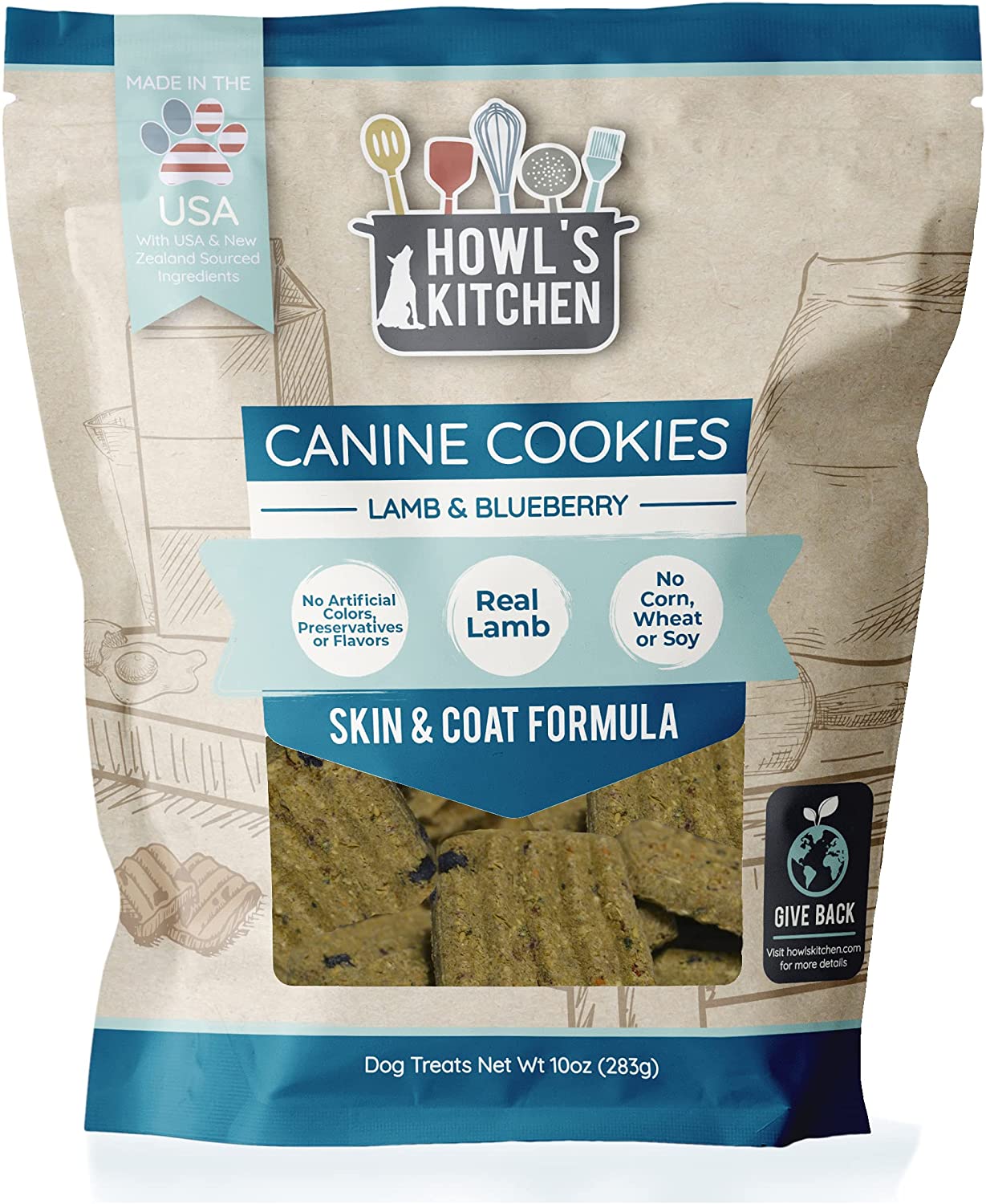 HOWL'S KITCHEN CANINE COOKIES DOG TREATS