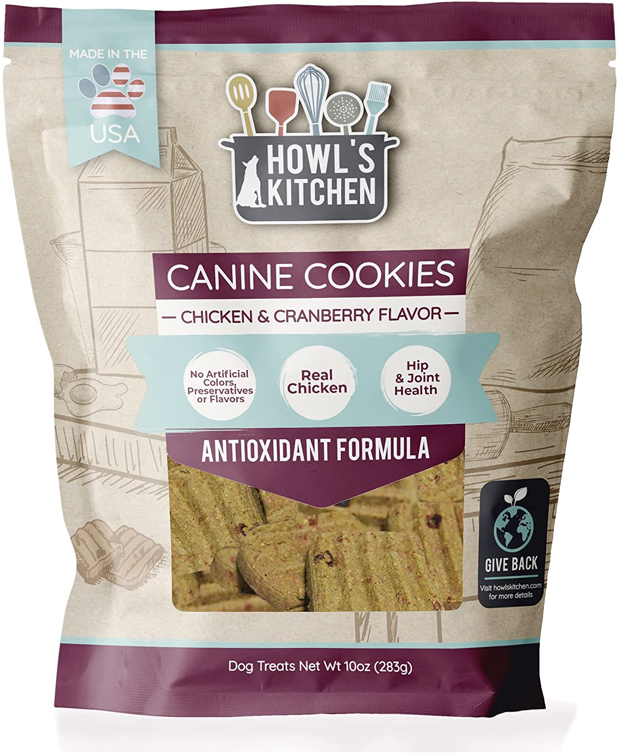 HOWL'S KITCHEN CANINE COOKIES DOG TREATS