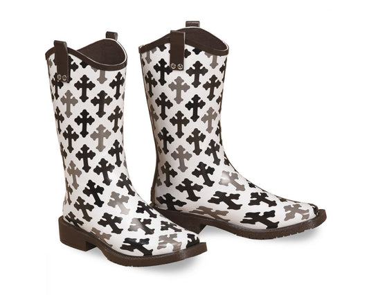 BLAZIN ROXX HOPE CROSS WATERPROOF RUBBER RAIN BOOTS