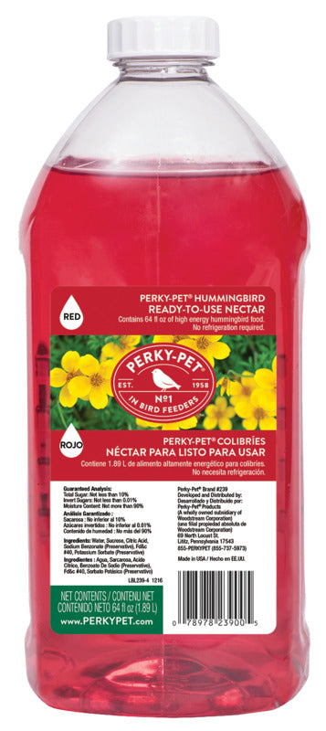 READY TO USE NECTAR FOR HUMMINGBIRD FEEDER 64 FL OZ