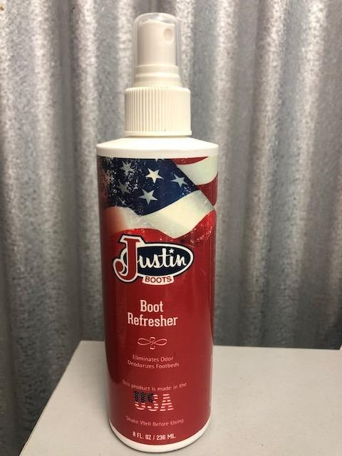 JUSTIN BOOTS BOOT REFRESHER ODOR ELIMINATOR 8OZ SPRAY