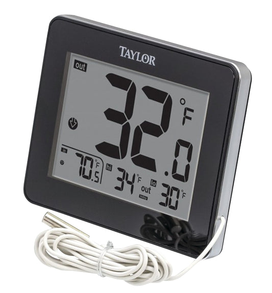 TAYLOR WIRED INDOOR & OUTDOOR THERMOMETER