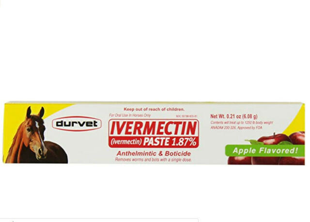 IVERMECTIN EQUINE DEWORMER PASTE APPLE FLAVORED 1.87%