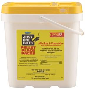 JUST ONE BITE RAT & MOUSE BAIT PACKS 86PK