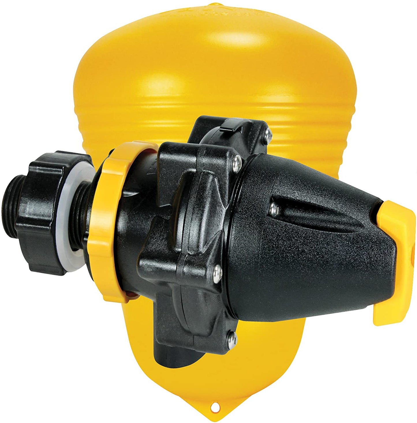 Jobes Megaflow Tank Float Valve Short Tail 1" Yellow/Black