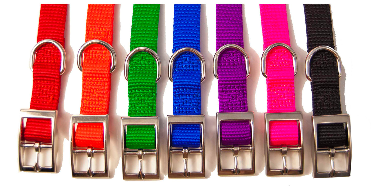 PET COLLAR W/ BELL SINGLE LAYER NYLON