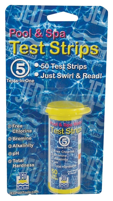 POOL & SPA TEST STRIPS 5 IN 1 50 COUNT