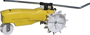 RAIN TRAIN TRAVELING TRACTOR SPRINKLER, YELLOW