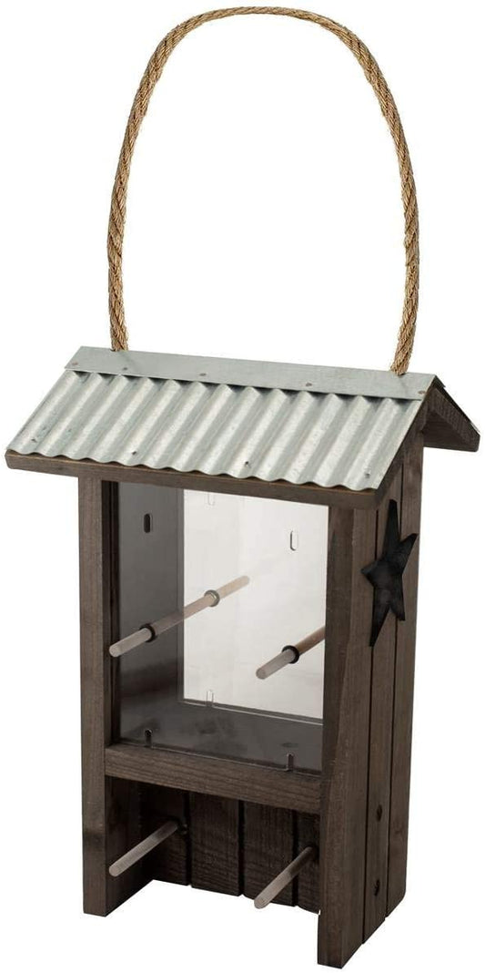 RUSTIC FARMHOUSE FINCH FEEDER