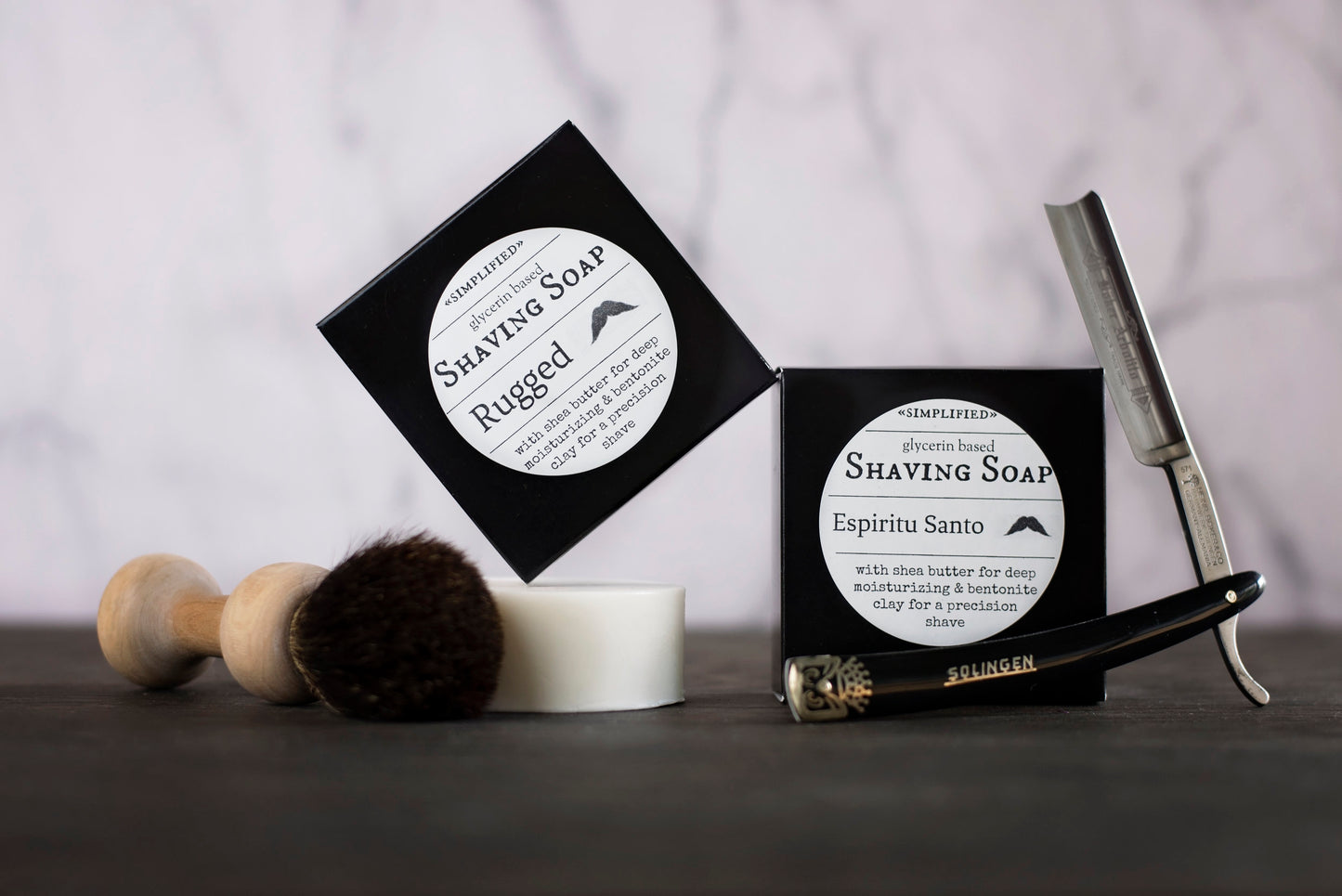 SIMPLIFIED SHAVING SOAP FOR MEN, GLYCERIN BASED