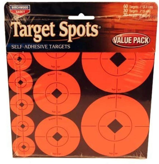 SHOOTING TARGETS SPOTS ASSORTMENT 1", 2", 3"