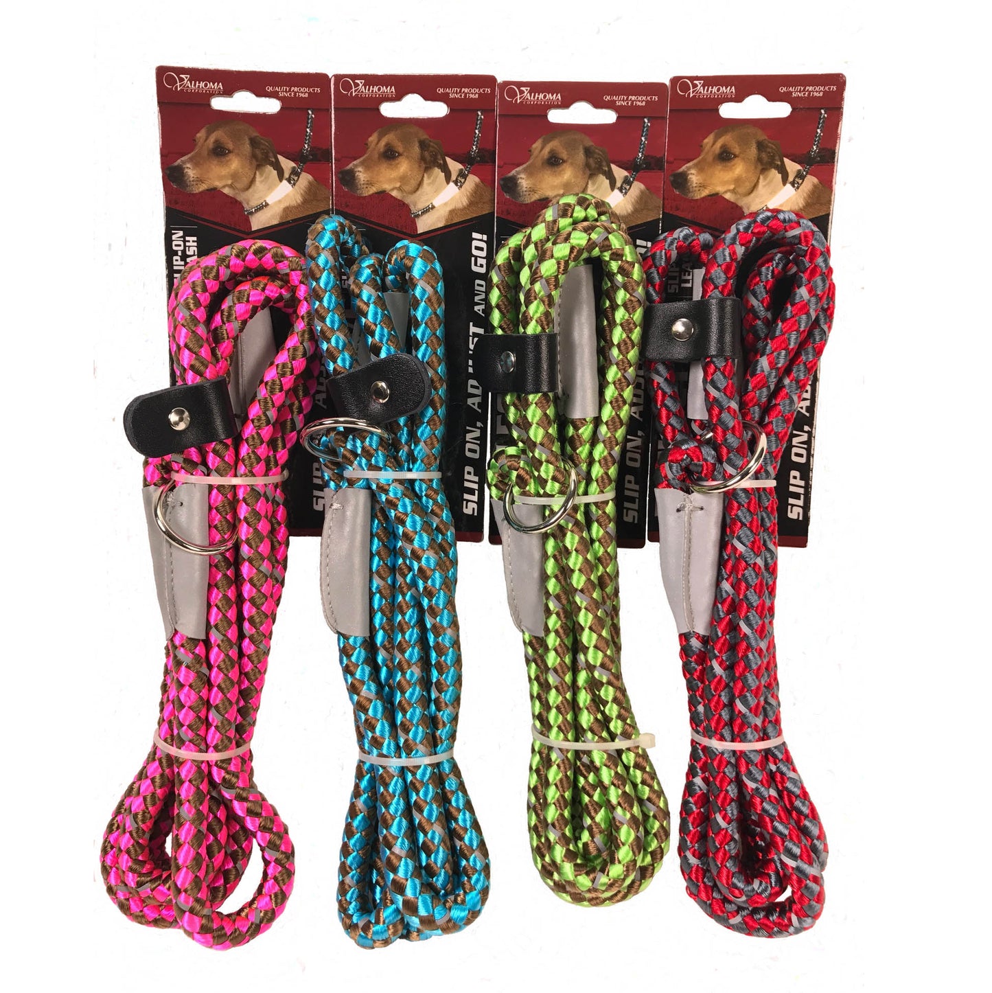 Valhoma® Reflective Poly Rope Slip Leash Pet 7/16"