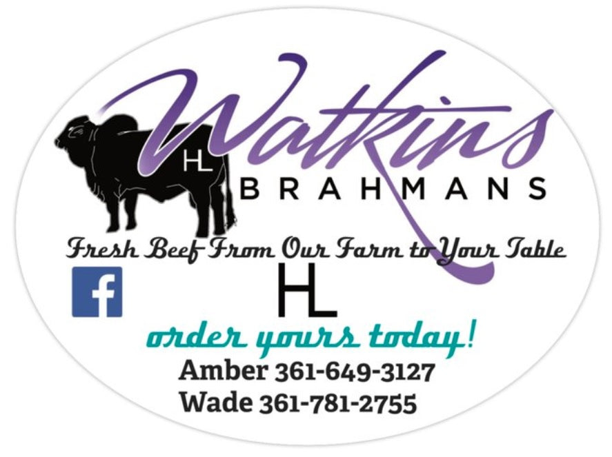 WATKINS BRAHMANS USDA INSPECTED TOP SIRLOIN STEAK (PER LB)