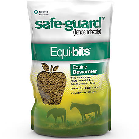 SAFE-GUARD EQUIBITS EQUINE DEWORMER PELLETS 1.25LBS