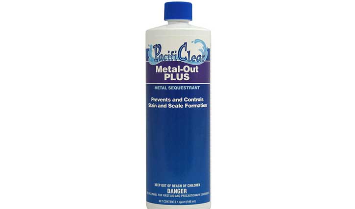 PACIFICLEAR METAL OUT PLUS FOR SWIMMING POOLS, 1 QUART