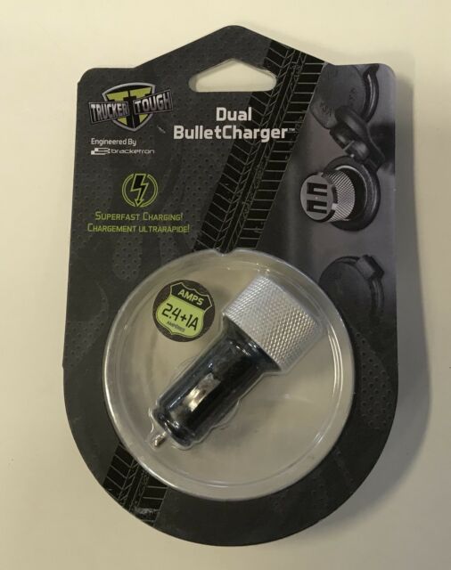 TRUCKER TOUGH TURBO BULLET CHARGER FOR PHONE, GPS, MP3, OR TABLET